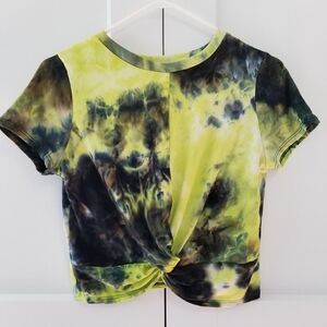 Supernova tie dye twist front top